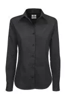 Sharp LSL/women Twill Shirt Dark Grey