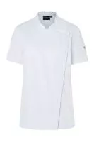 Short-Sleeve Ladies` Chef Jacket Modern-Look 