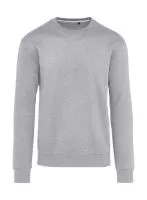 Signature Tagless Crew Neck Sweatshirt Unisex Light Oxford