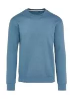 Signature Tagless Crew Neck Sweatshirt Unisex Steel Blue