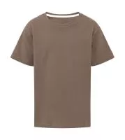 Signature Tagless Tee Kids Deep Taupe