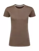 Signature Tagless Tee Women Deep Taupe