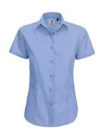 Smart SSL/women Poplin Shirt Business Blue