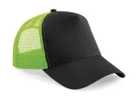 Snapback Trucker Black/Lime Green