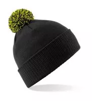 Snowstar Beanie Black/Lime Green