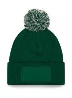 Snowstar Printers Beanie Bottle Green/Off White