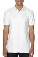 Softstyle® Adult Double Pique Polo Fehér