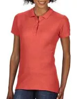 Softstyle® Ladies Double Pique Polo Bright Salmon