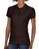 Softstyle® Ladies Double Pique Polo Dark Chocolate 