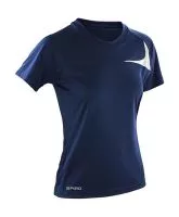 Spiro Ladies` Dash Training Shirt Navy/White