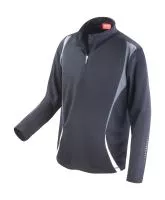 Spiro Trial Training Top Black/Grey/White