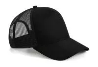 Suede Snapback Trucker Black