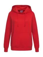 Sweat Hoodie Classic Women Scarlet Red