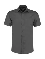 Tailored Fit Poplin Shirt SSL Graphite