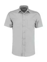 Tailored Fit Poplin Shirt SSL Light Grey