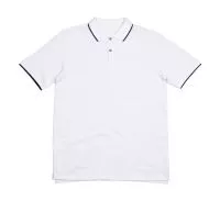 The Tipped Polo White/Navy