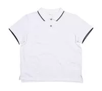 The Women’s Tipped Polo White/Navy