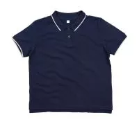 The Women’s Tipped Polo Navy/White