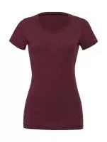 Triblend Crew Neck T-Shirt Maroon Triblend