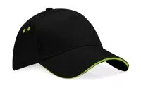 Ultimate 5 Panel Cap - Sandwich Peak Black/Lime Green