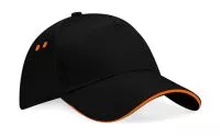 Ultimate 5 Panel Cap - Sandwich Peak Black/Orange