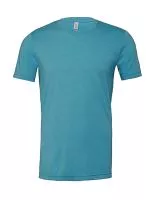 Unisex Heather CVC Short Sleeve Tee Heather Aqua