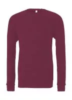 Unisex Sponge Crew Neck Sweat Maroon