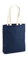 Unlaminated Jute Tote Navy/Natural