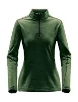 Women`s Base Thermal 1/4 Zip Earth Green