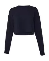 Women`s Cropped Crew Fleece Navy