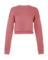 Women`s Cropped Crew Fleece Mauve