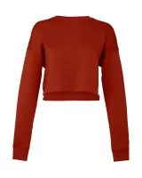 Women`s Cropped Crew Fleece Brick