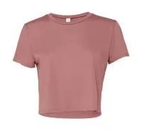 Women`s Flowy Cropped Tee Mauve