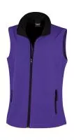 Women`s Printable Softshell Bodywarmer Purple/Black