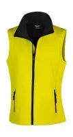 Women`s Printable Softshell Bodywarmer Yellow/Black