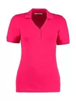 Women`s Regular Fit Comfortec® V Neck Polo Raspberry