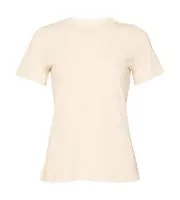 Women`s Relaxed CVC Jersey Short Sleeve Tee Heather Natural