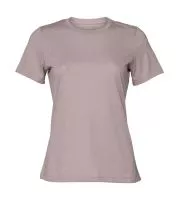 Women`s Relaxed CVC Jersey Short Sleeve Tee Heather Pink Gravel