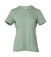 Women`s Relaxed CVC Jersey Short Sleeve Tee Heather Sage