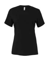 Women`s Relaxed Jersey Short Sleeve Tee Black Heather