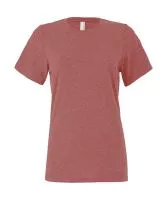 Women`s Relaxed Jersey Short Sleeve Tee Heather Mauve