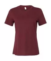 Women`s Relaxed Jersey Short Sleeve Tee Maroon