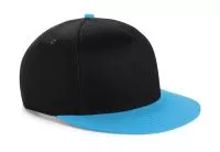 Youth Size Snapback Black/Surf Blue