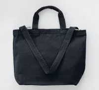 Zipped Canvas Shopper Pepper