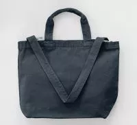 Zipped Canvas Shopper Denim