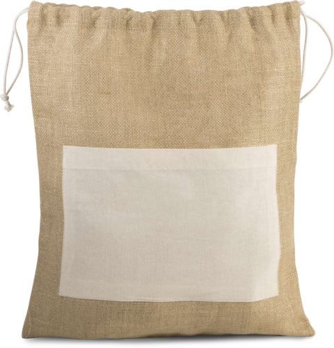 JUTE DRAWSTING BAG