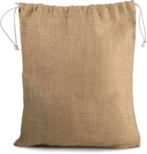 JUTE DRAWSTING BAG