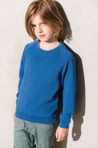 KIDS' ORGANIC RAGLAN SLEEVE SWEATSHIRT