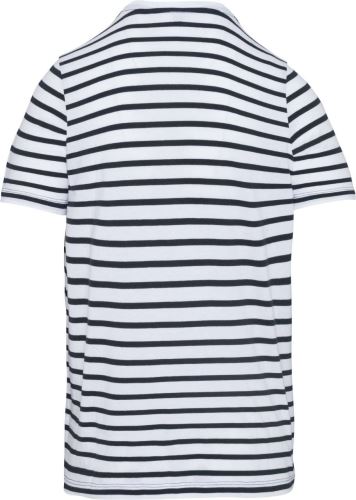 KIDS' STRIPED SHORT SLEEVE SAILOR T-SHIRT WITH POCKET