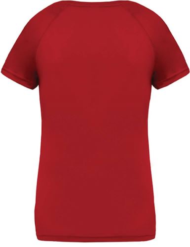 LADIES’ V-NECK SHORT SLEEVE SPORTS T-SHIRT